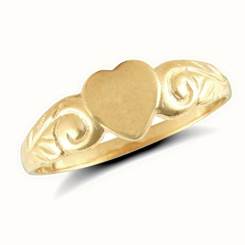 9ct Yellow Gold Heart Ring