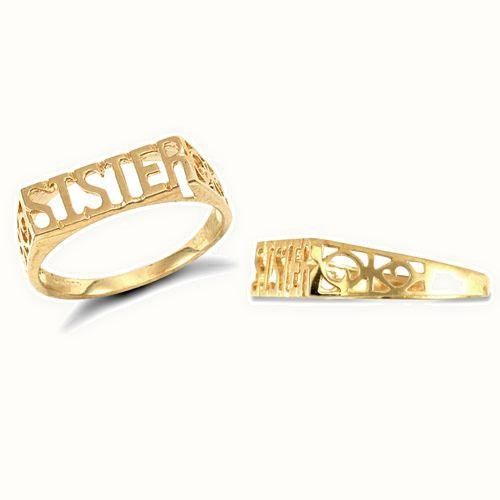 9ct Yellow Gold Sister Ring