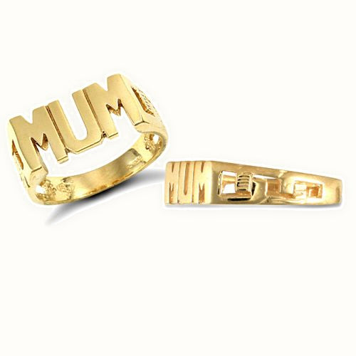 9ct Yellow Gold Mum Id Ring