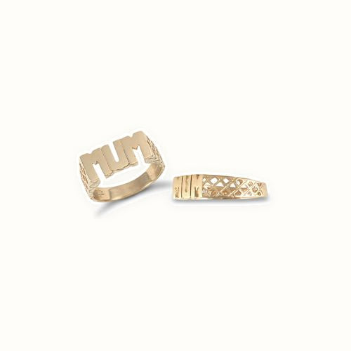 9ct Yellow Gold Mum Ring