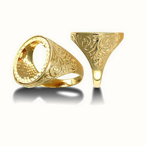9ct Yellow Gold Sovereign Ring