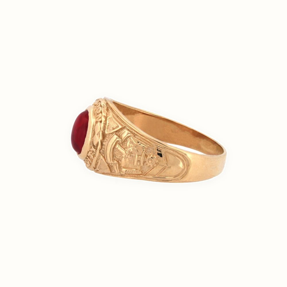 9ct Yellow Gold College Ring