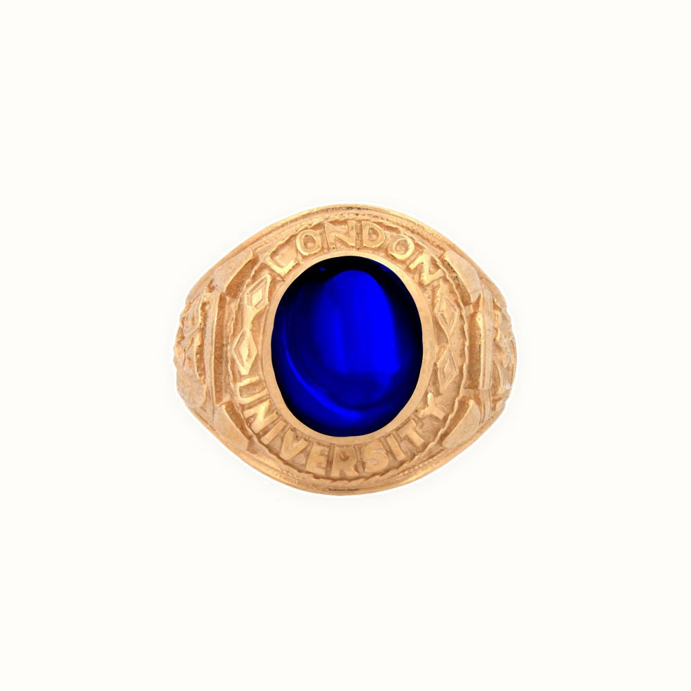 9ct Yellow Gold College Ring