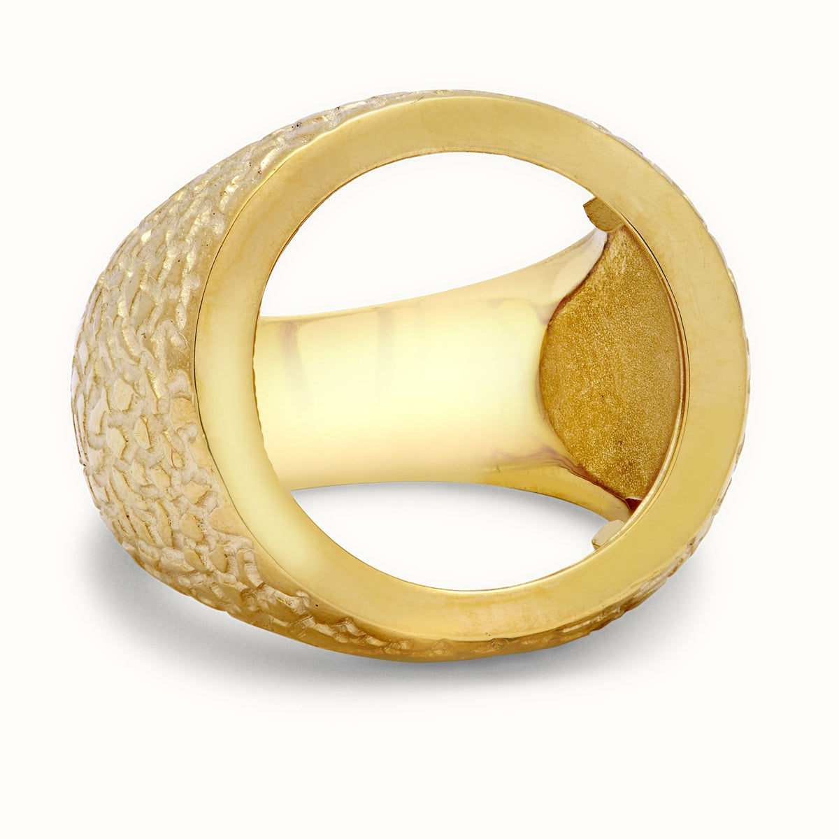 9ct Yellow Heavy Weight Round Sov Ring Mount