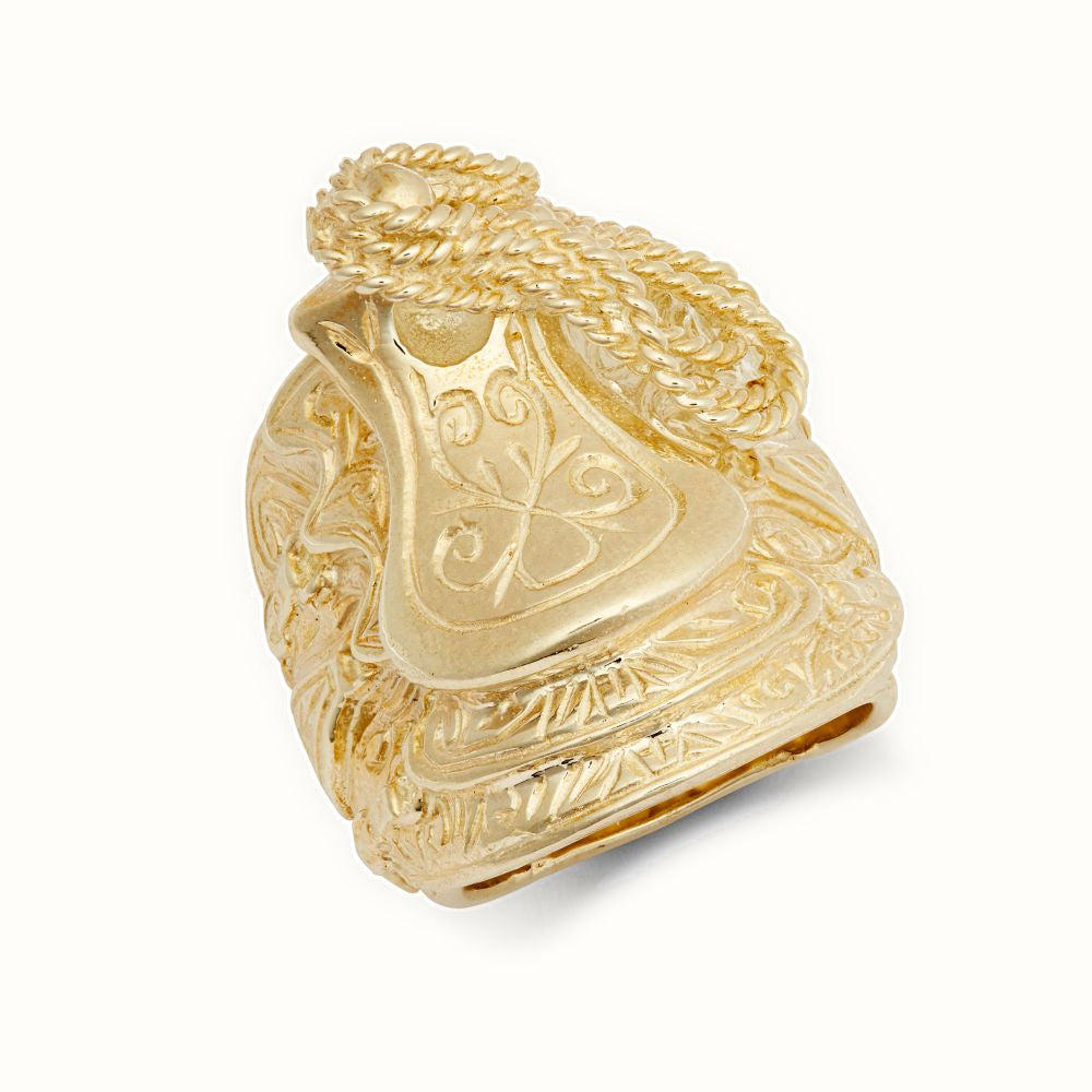 9ct Yellow Saddle Ring