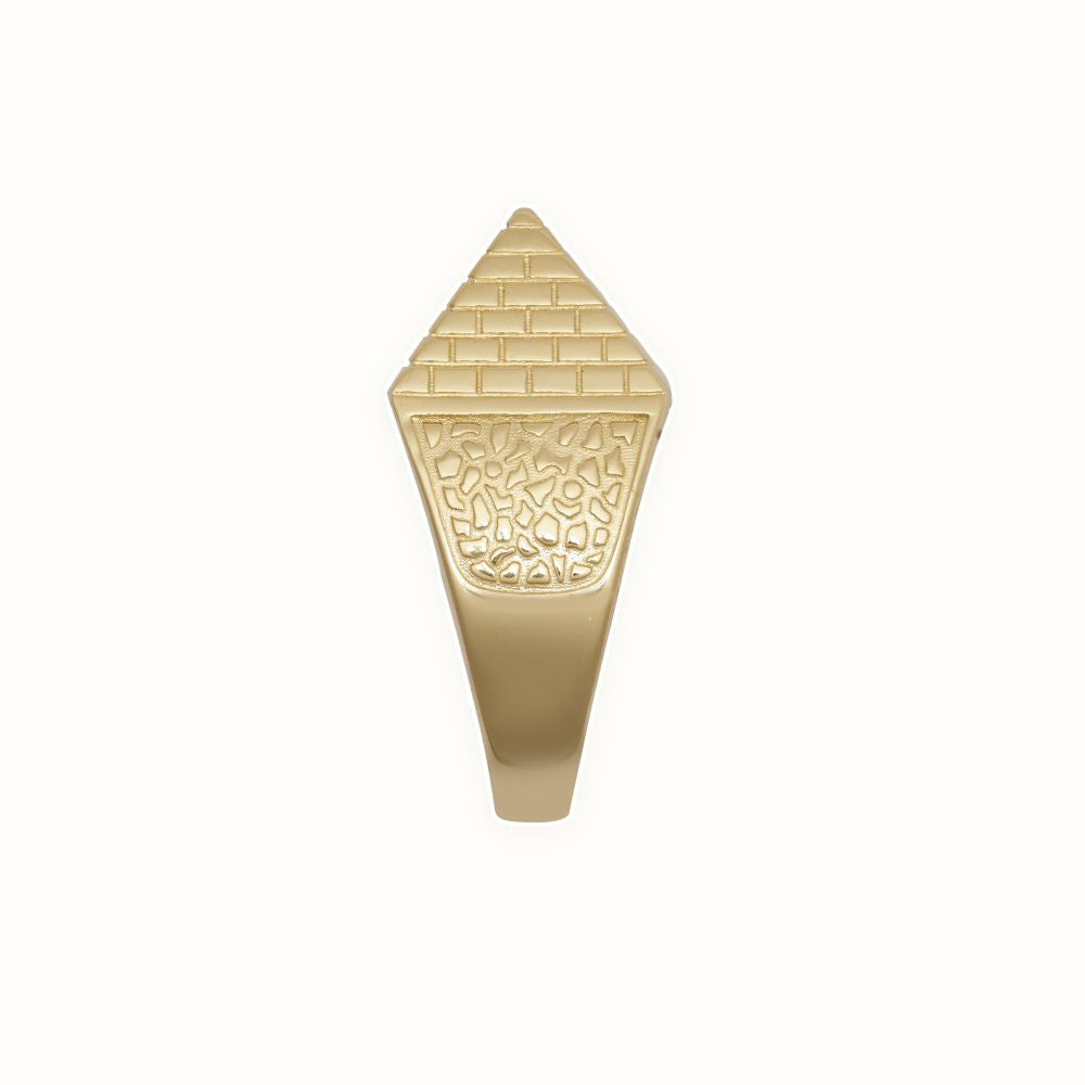 9ct Yellow Gold Pyramid Ring