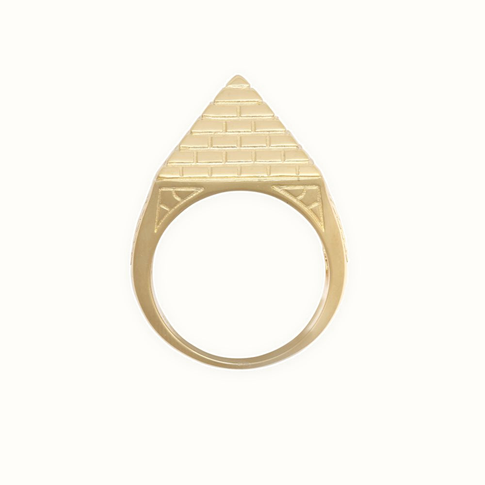 9ct Yellow Gold Half Ounce Pyramid Ring