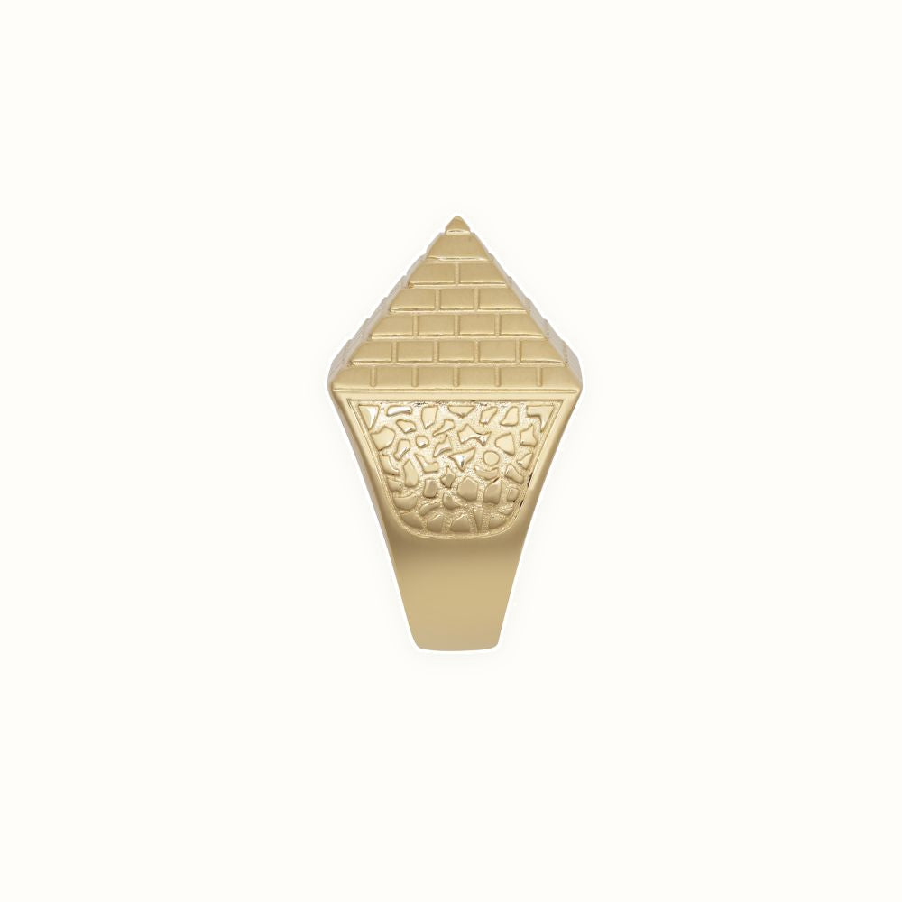 9ct Yellow Gold 1 Ounce Pyramid Ring
