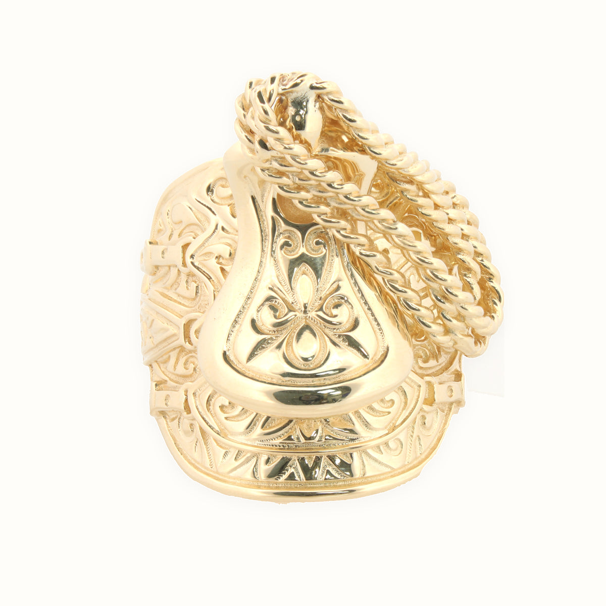 9ct Yellow Gold Saddle Ring
