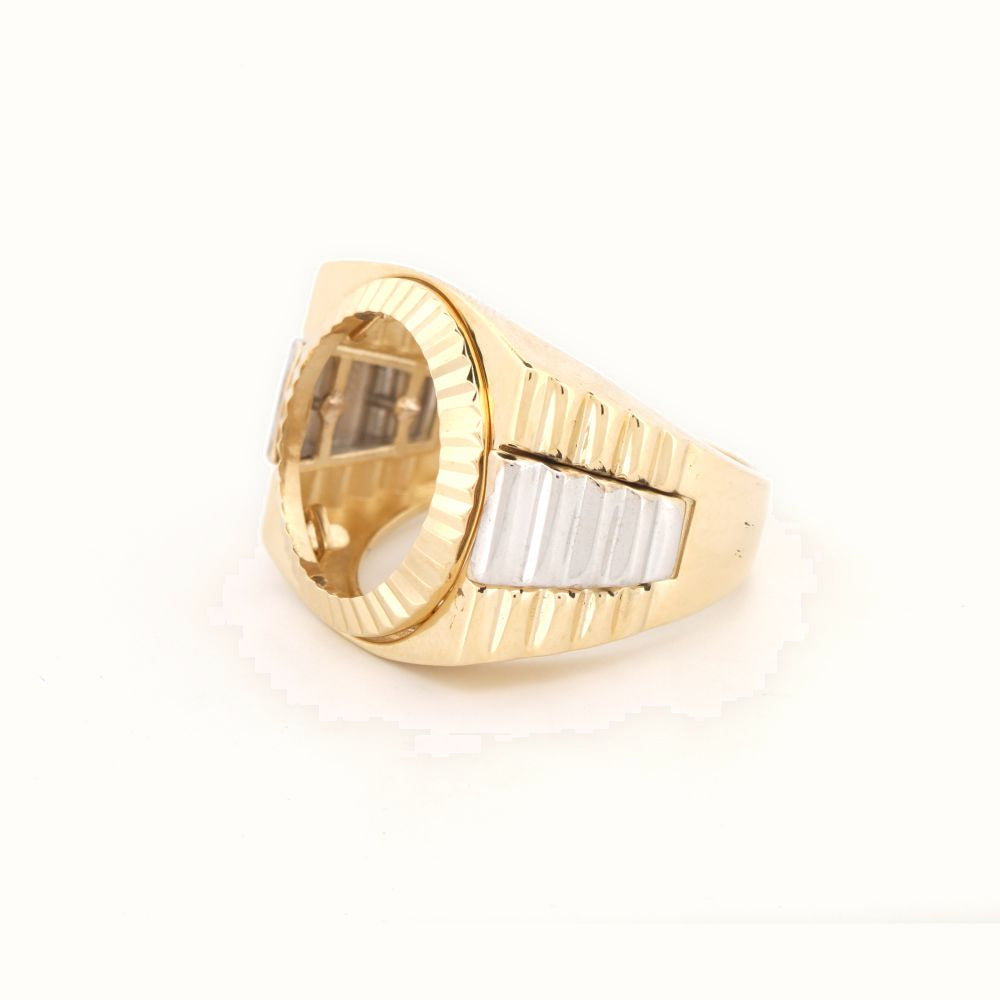 9ct 2 Colour Gold Ring
