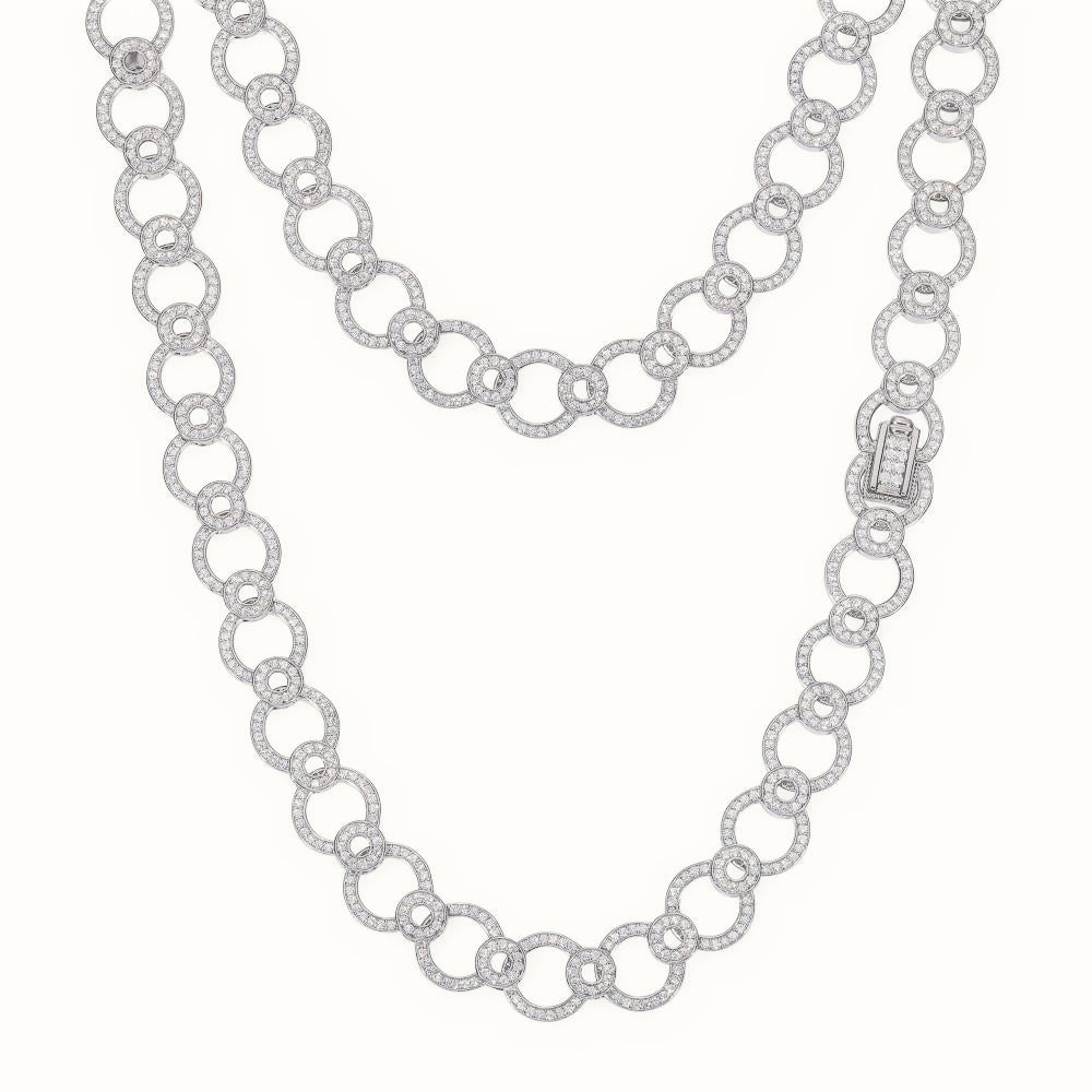 Sterling Silver CZ Set Collarette – ABB206