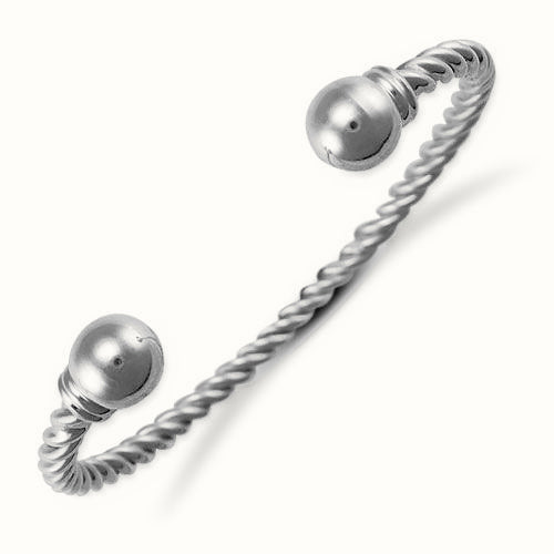 Sterling Silver Twisted Torque Bangle Ladies – ABG015