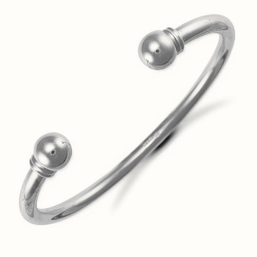 Sterling Silver Torque Bangle Gents – ABG017