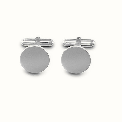 Sterling Silver Round Cufflinks – ACL003