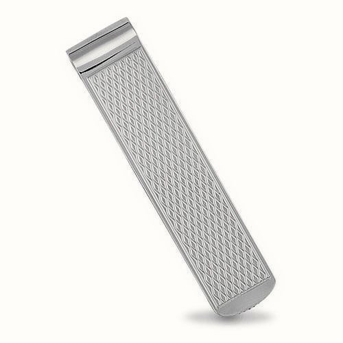 Sterling Silver Engine Turned Money Clip – ACL017