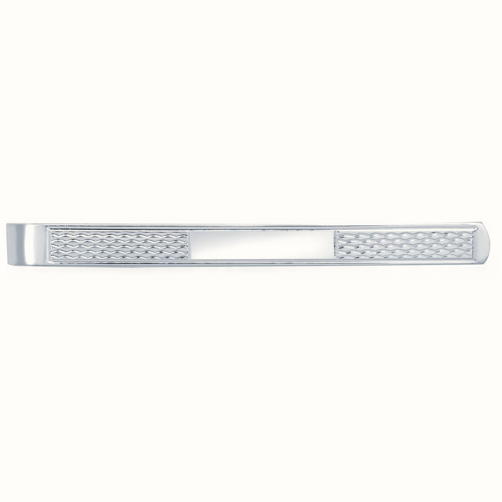 Sterling Silver Engine Turned Tie Slide – ACL018