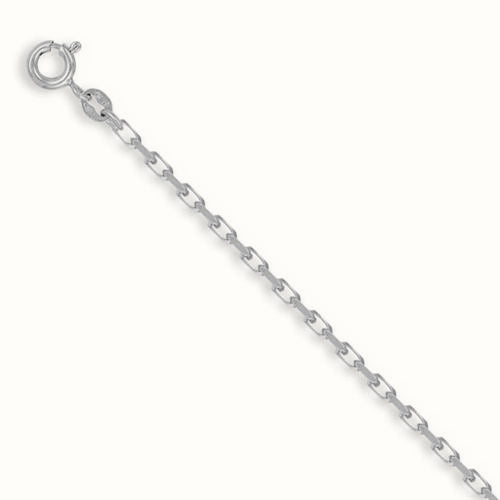 Sterling Silver Diamond-Cut Belcher Necklace – ACN001B