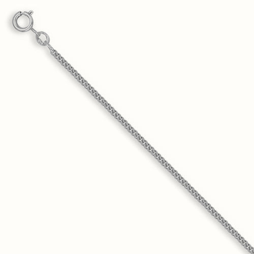 Sterling Silver Pendant Curb Necklace – ACN003C