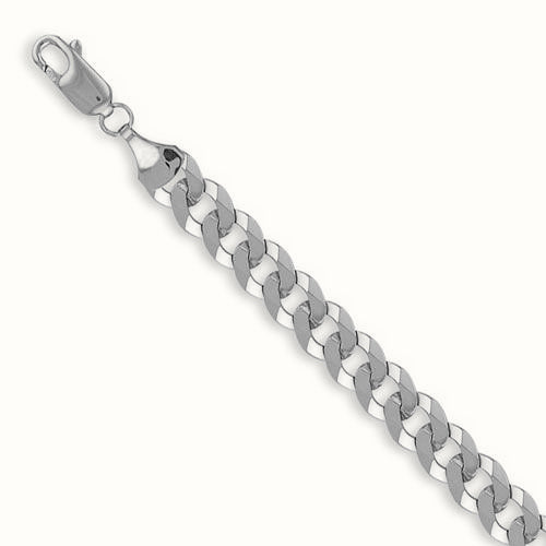 Sterling Silver Curb Chain Necklace – ACN006D