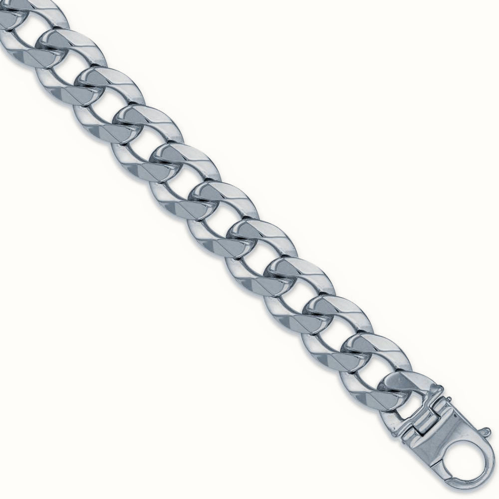 Sterling Silver Traditional Heavy Weight Curb Link 20mm Gauge Chain – ACN006Q