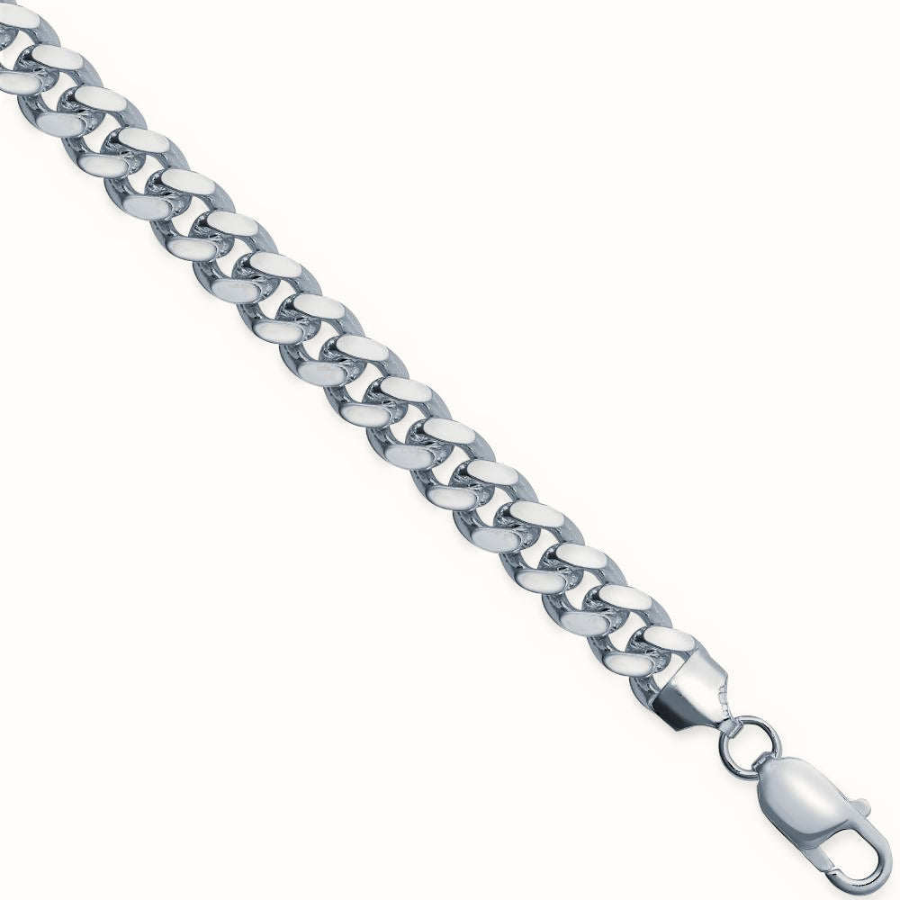 Sterling Silver Cuban 7.6mm Gauge Bracelet – ACN021D