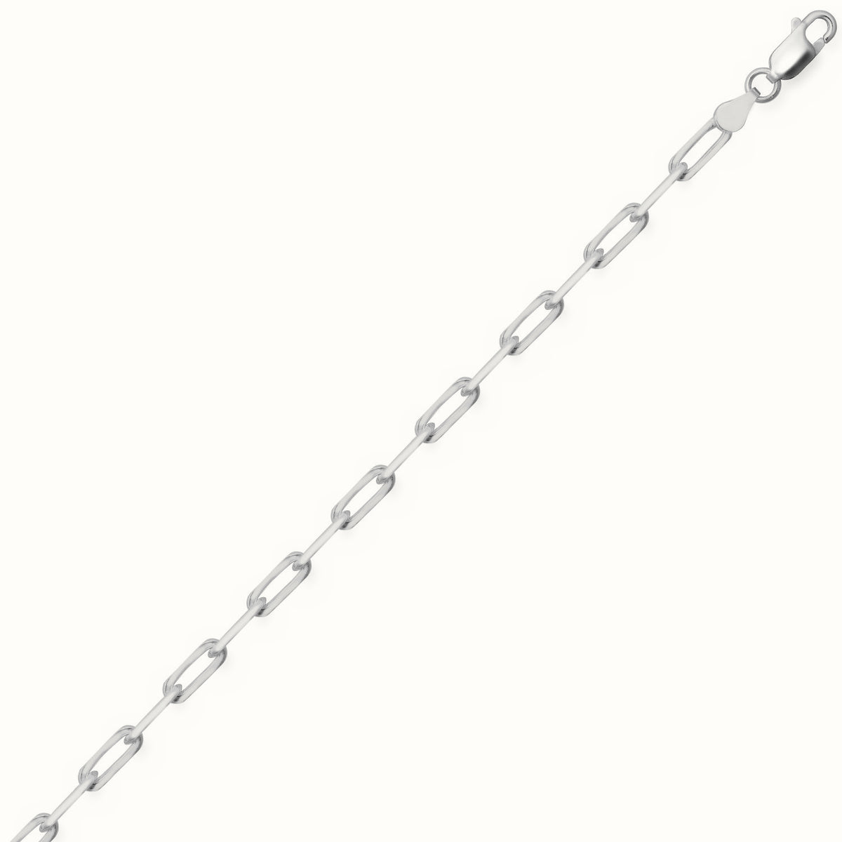 Sterling Silver Paperclip Bracelet 3.8mm Gauge Bracelet – ACN043B