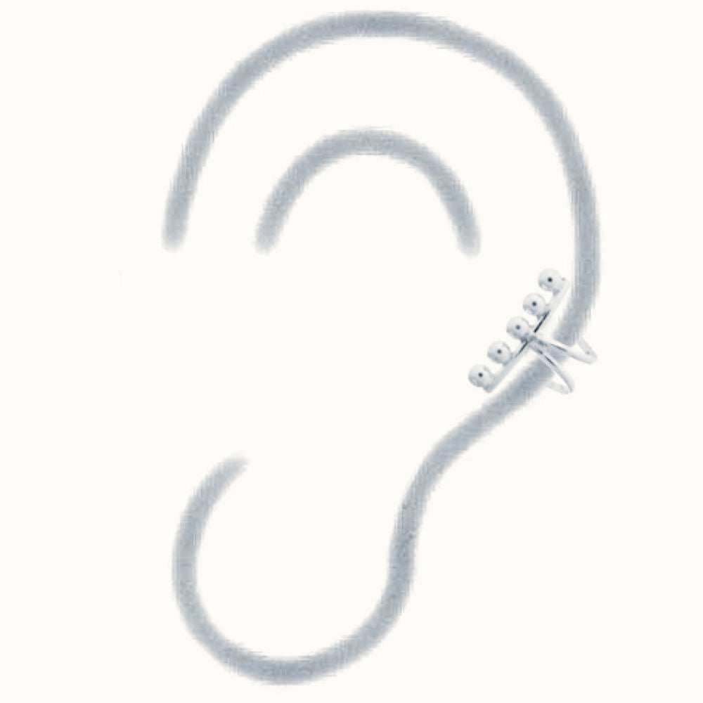 Sterling Silver Ear Cuff – AEC005