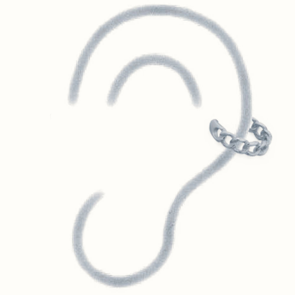 Sterling Silver Ear Cuff – AEC007