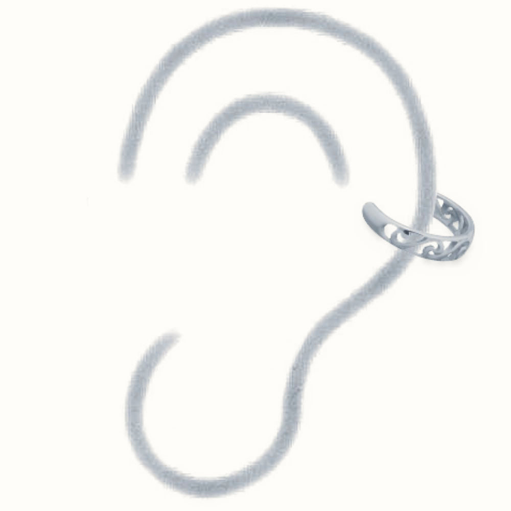 Sterling Silver Ear Cuff – AEC009