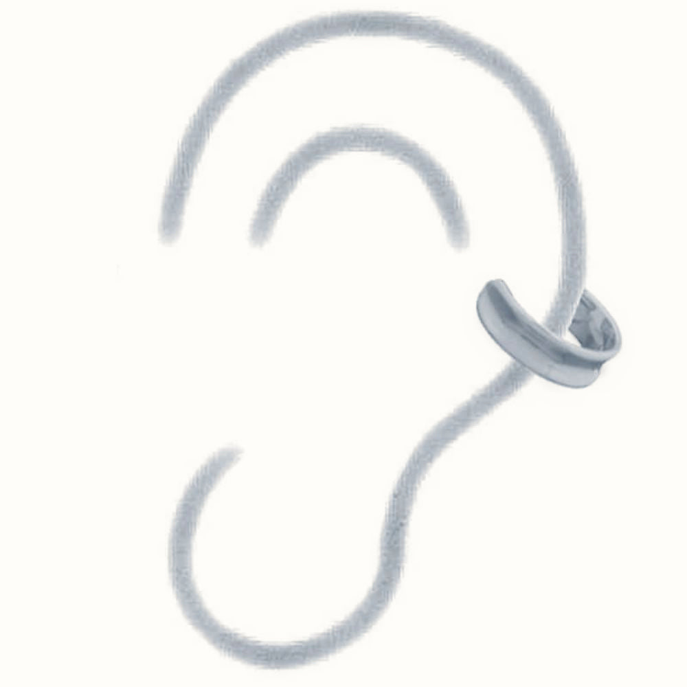 Sterling Silver Ear Cuff - Silver Plating – AEC011