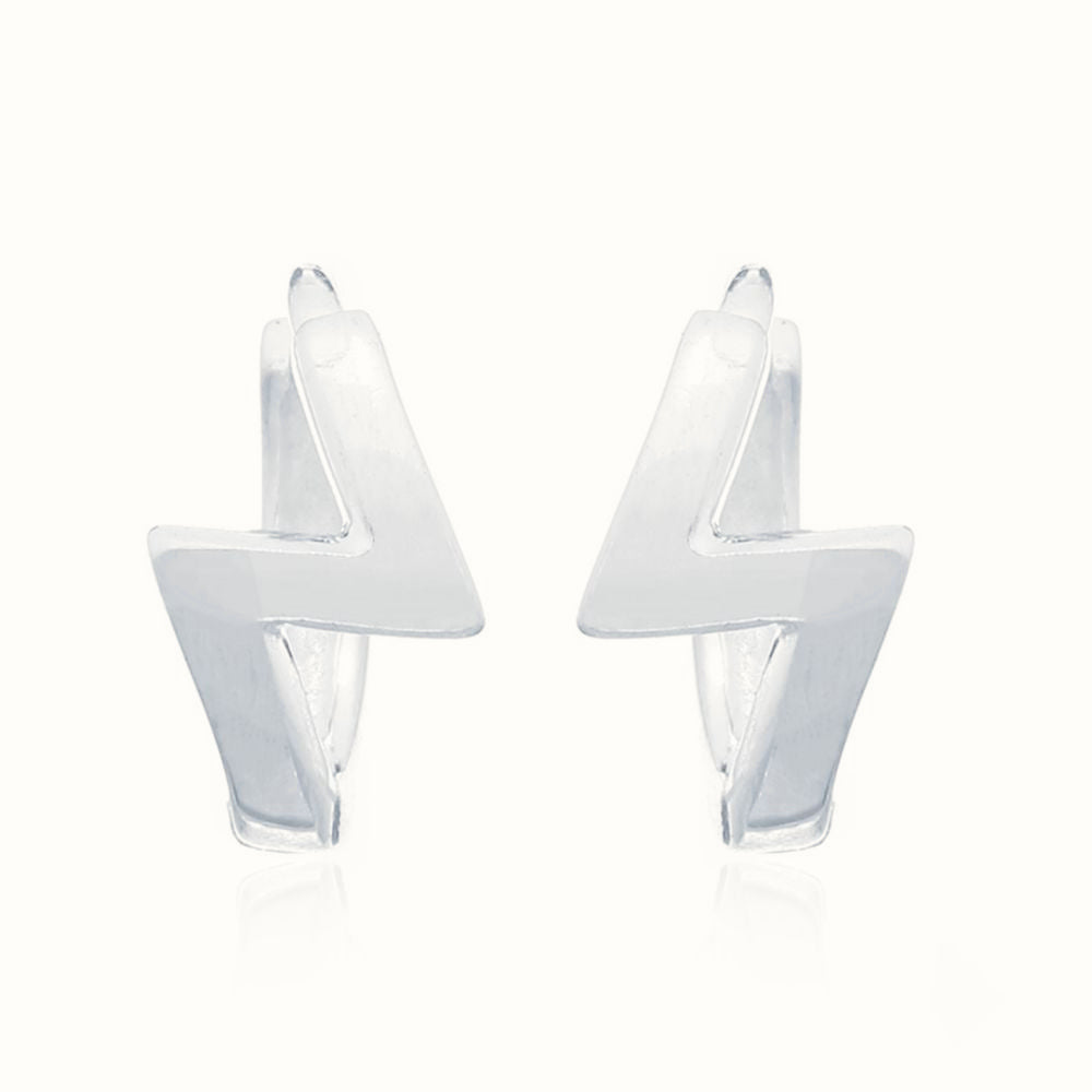 Sterling Silver Huggie Hoop Earrings – AER142