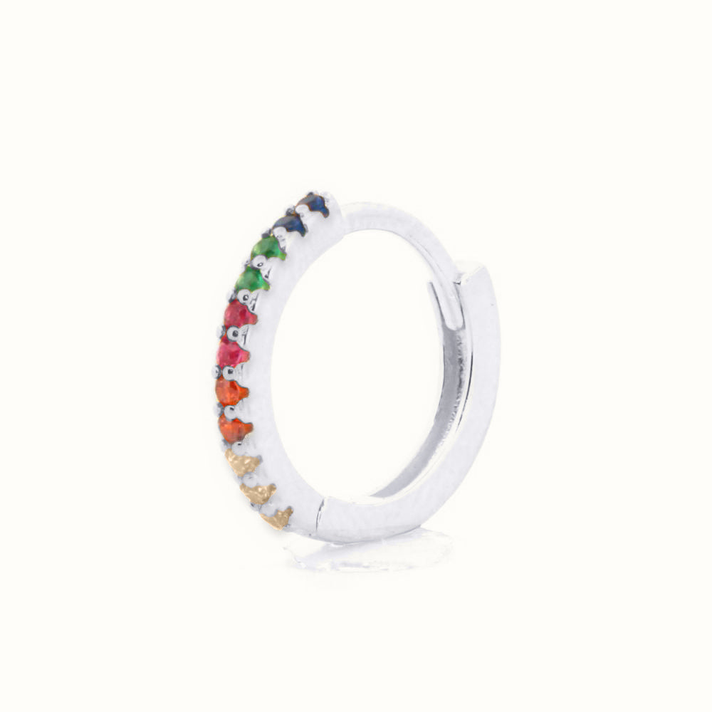 Sterling Silver Rhodium Plated CZ Set Earrings – AER157-RP