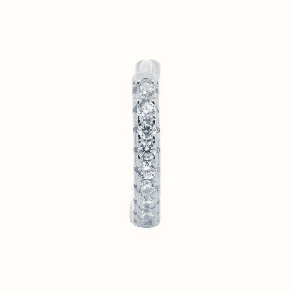 Sterling Silver Rhodium Plated CZ Set Earrings – AER159-RP
