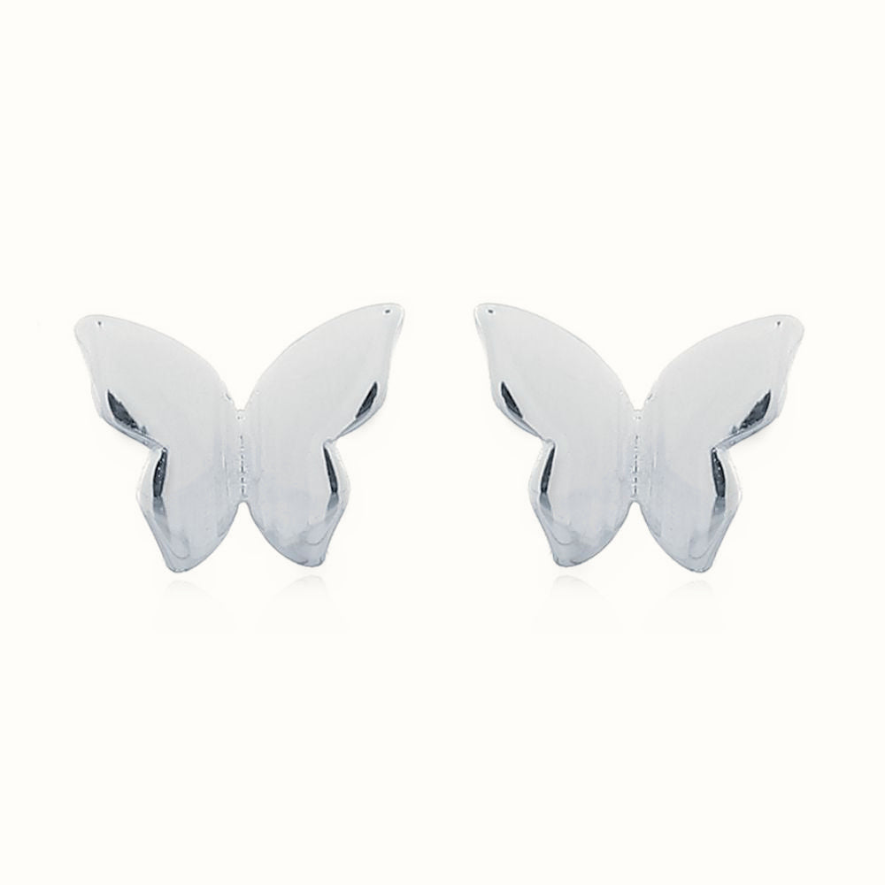 Sterling Silver Butterfly Stud Earrings – AES167