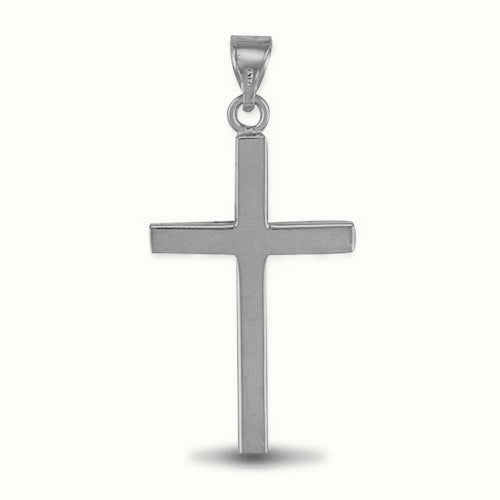 Sterling Silver Solid Stamped Cross – APX012