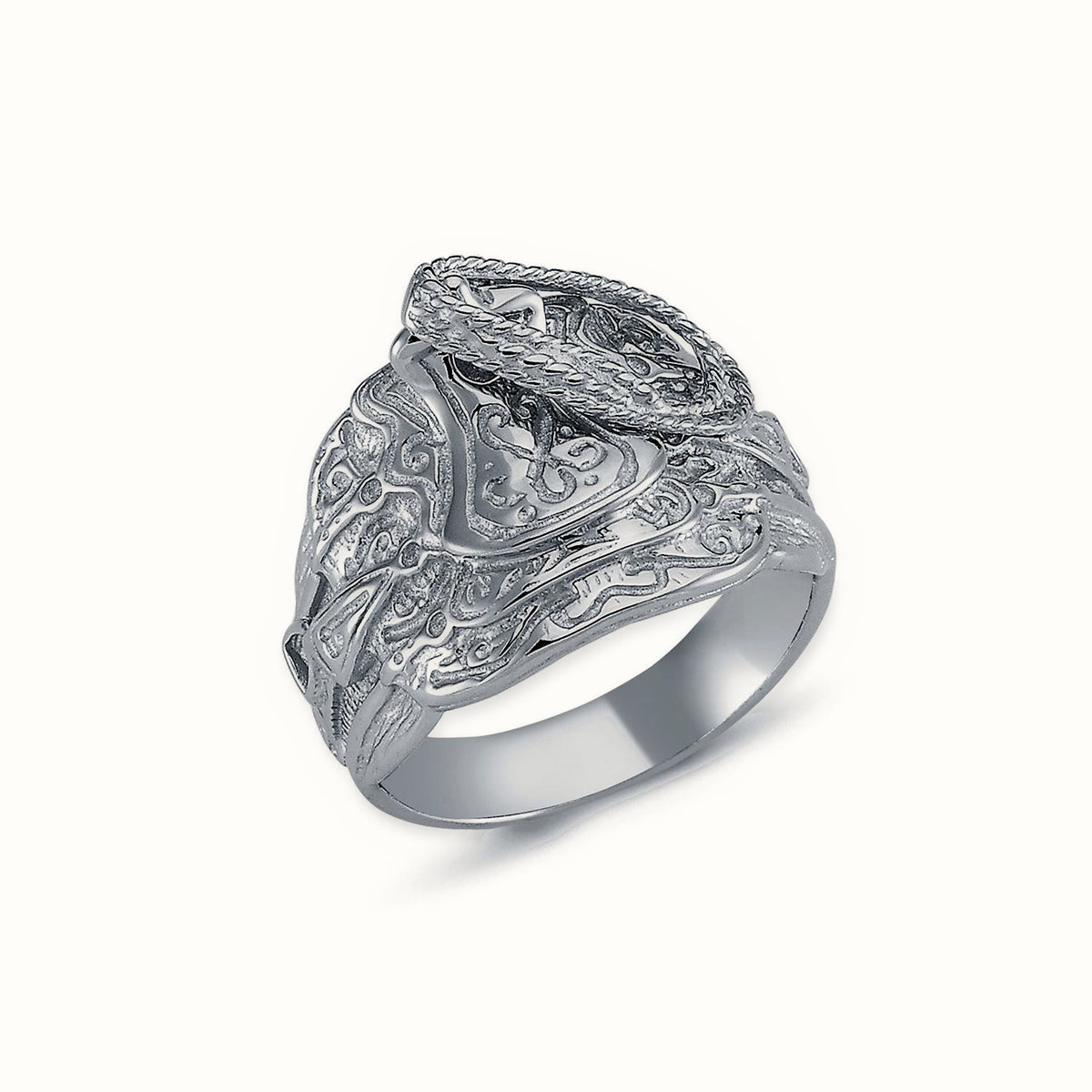 Sterling Silver Saddle Ring – ARN089