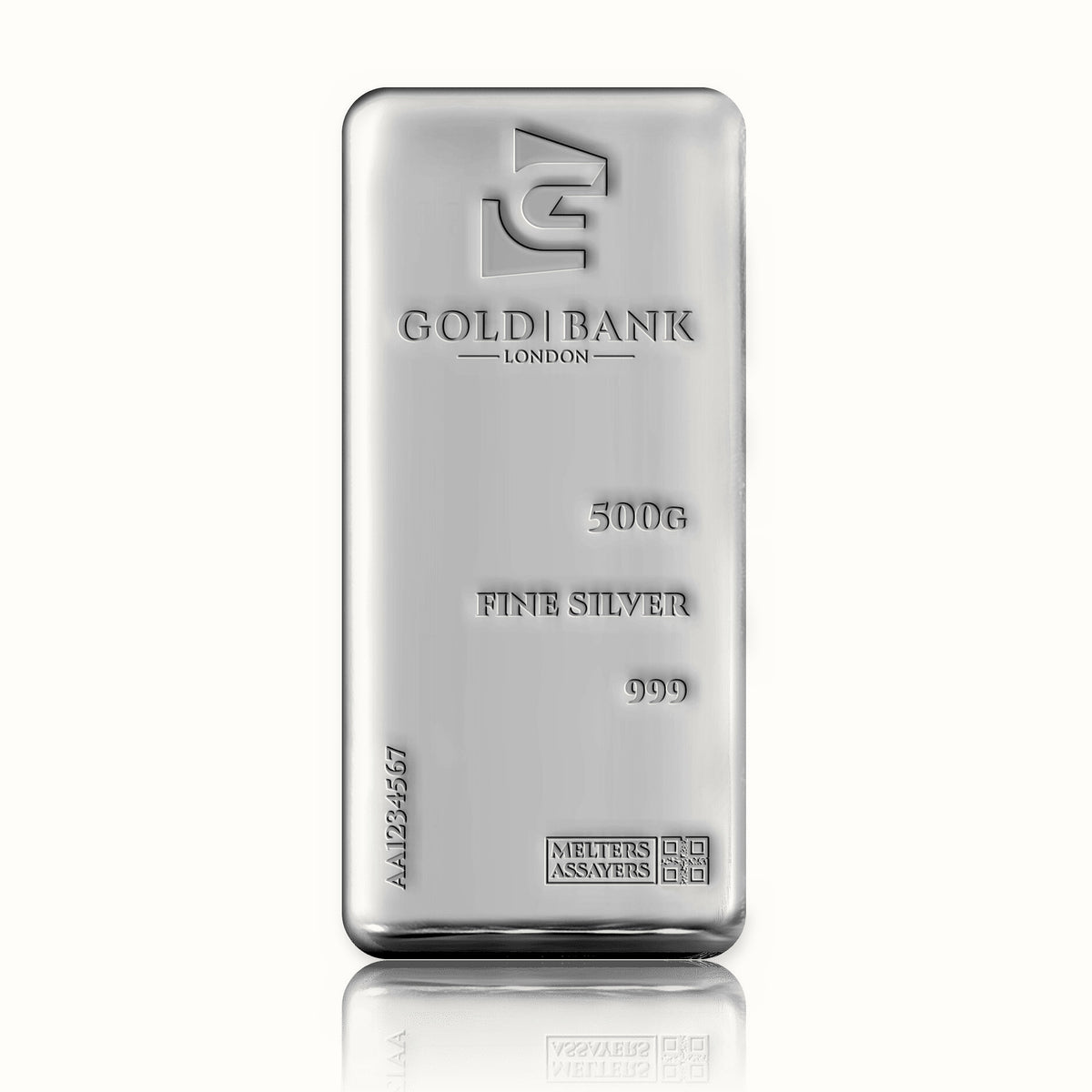 999 Fine Silver 500g Cast Bar – ASB500