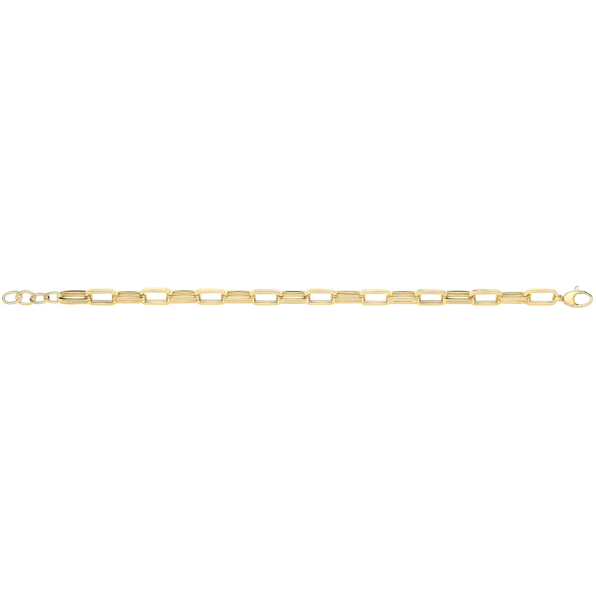 9ct Gold Hollow Bracelet - NK448B