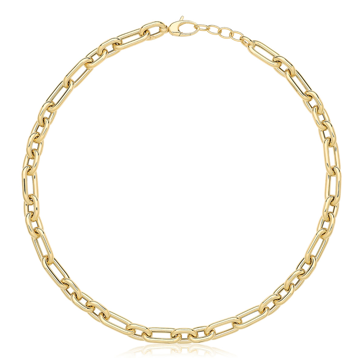 9ct Gold Hollow Necklace - NK451