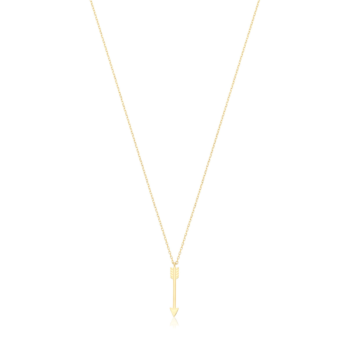 9ct Gold Arrow Necklace - NK455