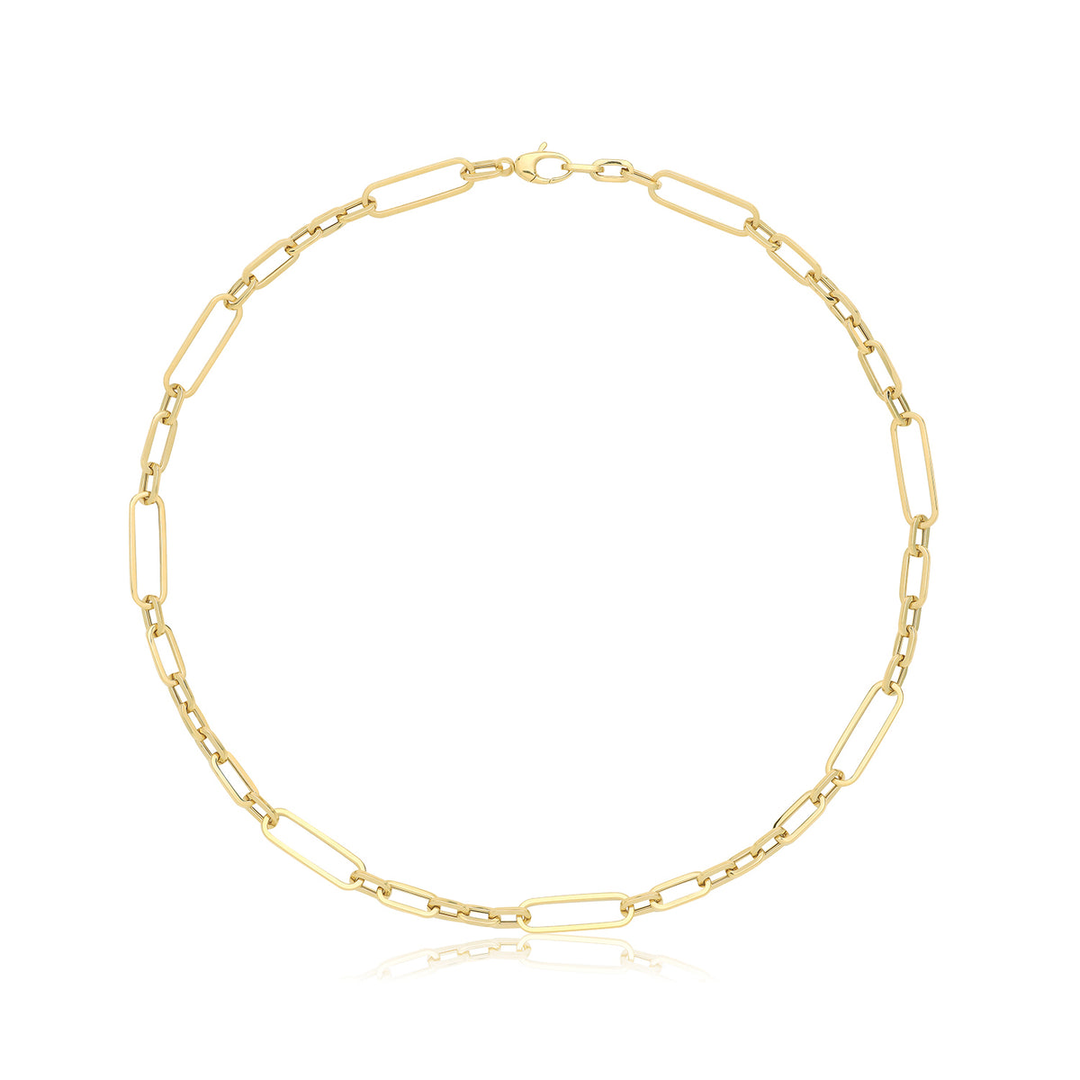 9ct Gold Hollow Necklace - NK460