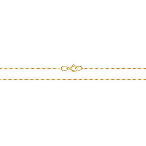 9CT Gold Close Curb Chain CH181
