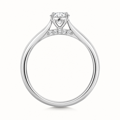 18ct Gold 1.50ct Round Lab Diamond Solitaire Engagement Ring white gold alternative view