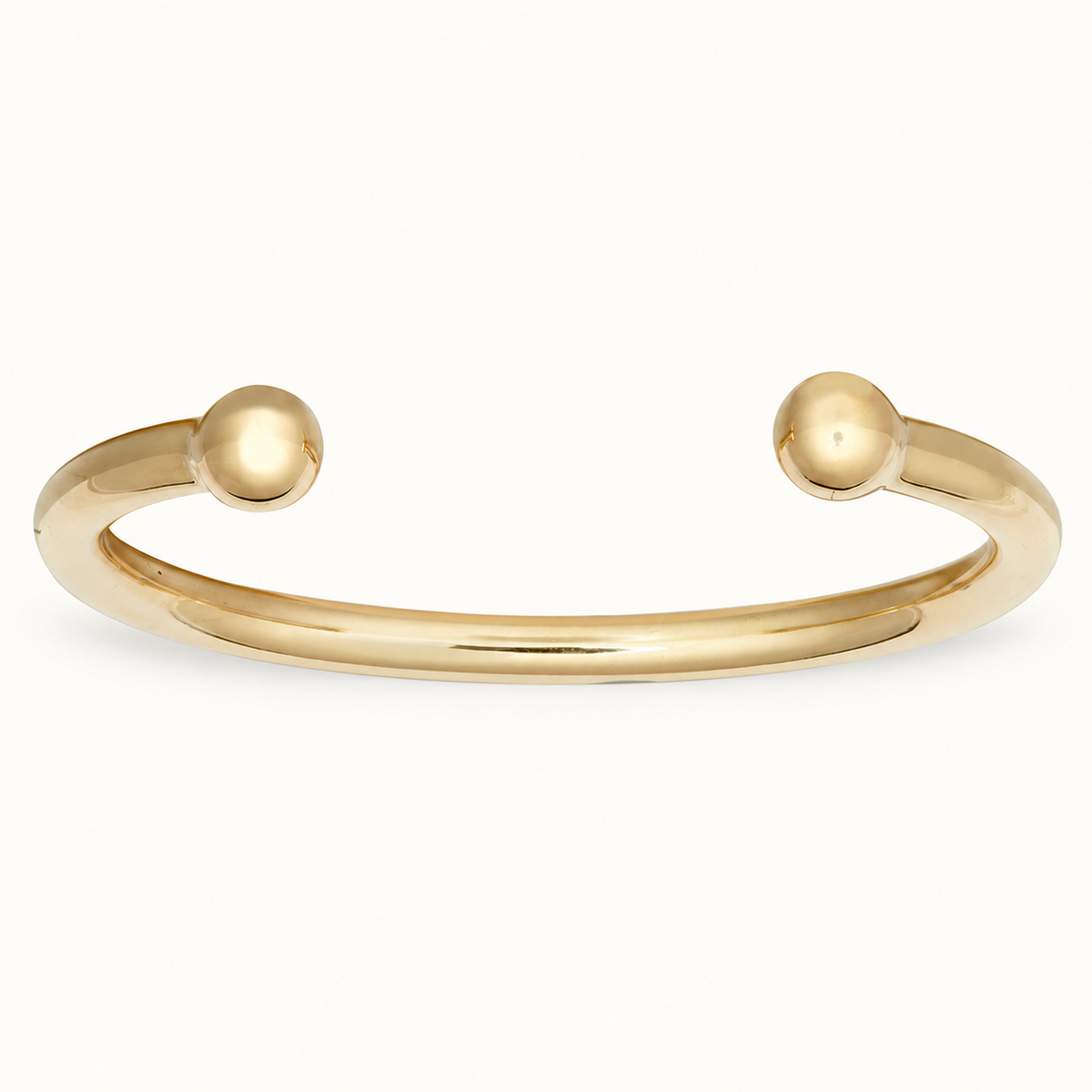9ct Yellow Gold Solid Torque Bangle – Gents