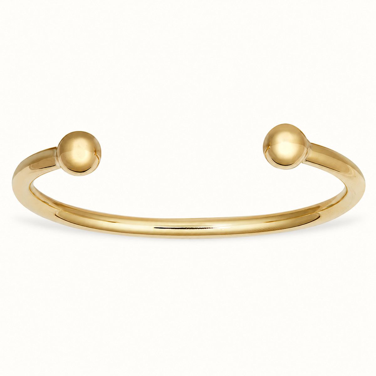 9ct Yellow Gold Solid Torque Bangle – 4.8mm