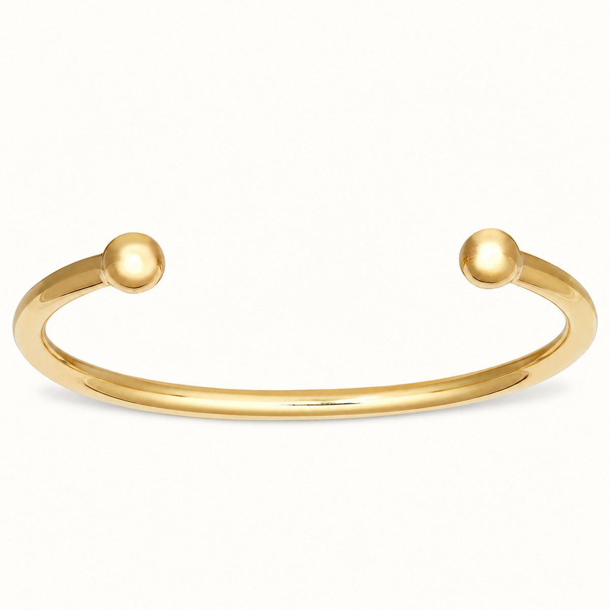 9ct Yellow Gold Solid Torque Bangle – 4.5mm
