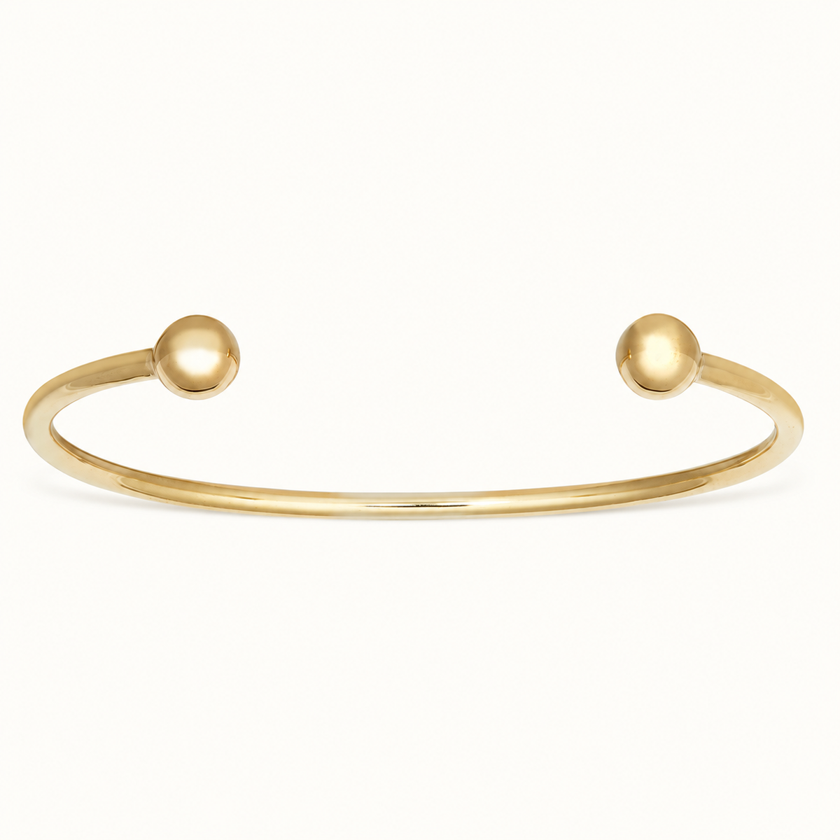 9ct Yellow Gold Solid Torque Bangle – 3mm