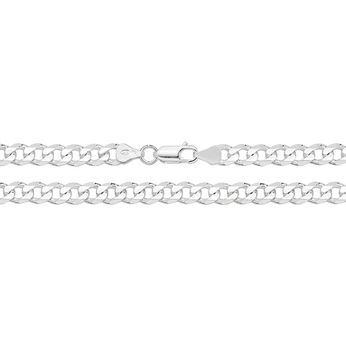 Sterling Silver Curb Bracelet - G1002