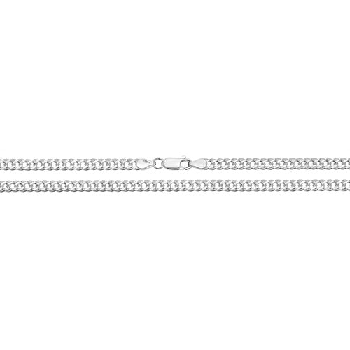 Sterling Silver Double Curb Bracelet - G1018