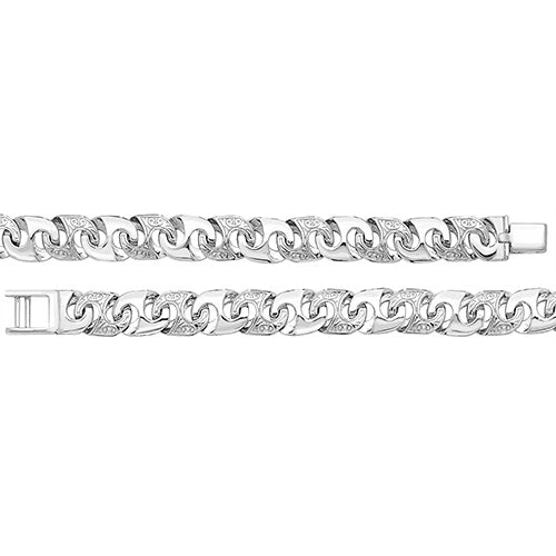 Sterling Silver Cast Bracelet - G1088